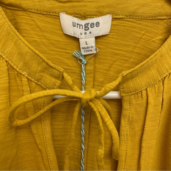 Umgee Floral Puff Sleeve Tunic Dress NWT - Picture 5 of 11